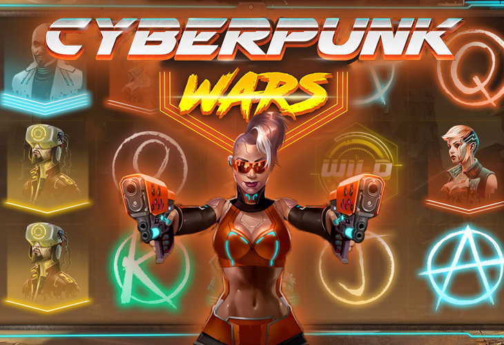 Cyberpunk Wars - Woohoo slot at Davincis Gold Casino Casino
